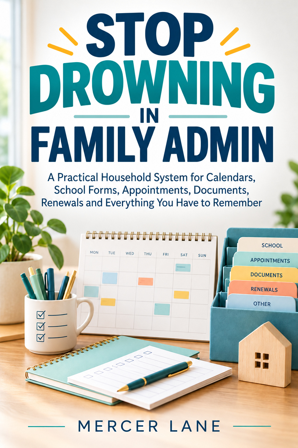 Cover of Stop Drowning in Family Admin by Mercer Lane