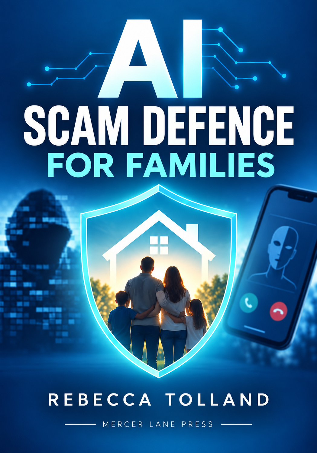 Cover of AI Scam Defence for Families by Rebecca Tolland