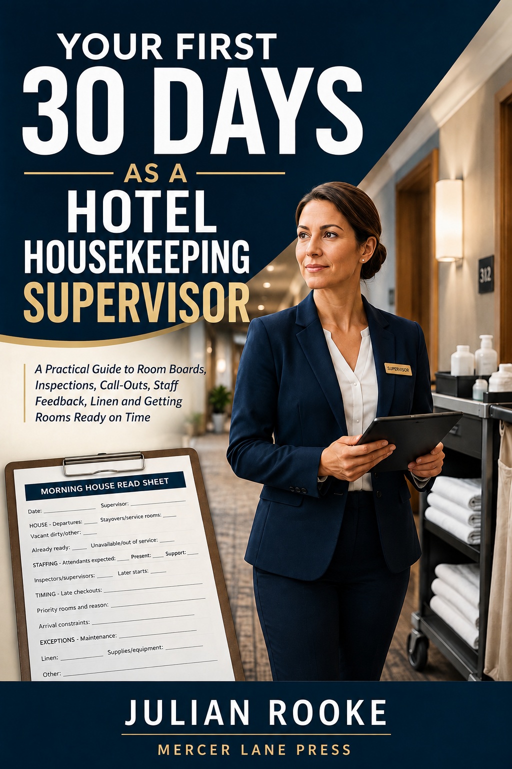 Cover of Your First 30 Days as a Hotel Housekeeping Supervisor by Julian Rooke
