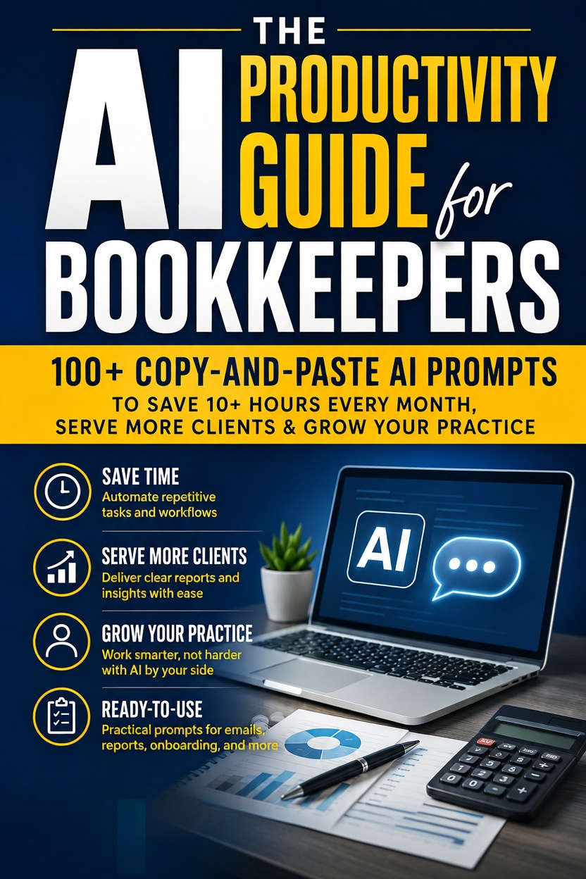 Cover of The AI Productivity Guide for Bookkeepers by Mercer Lane